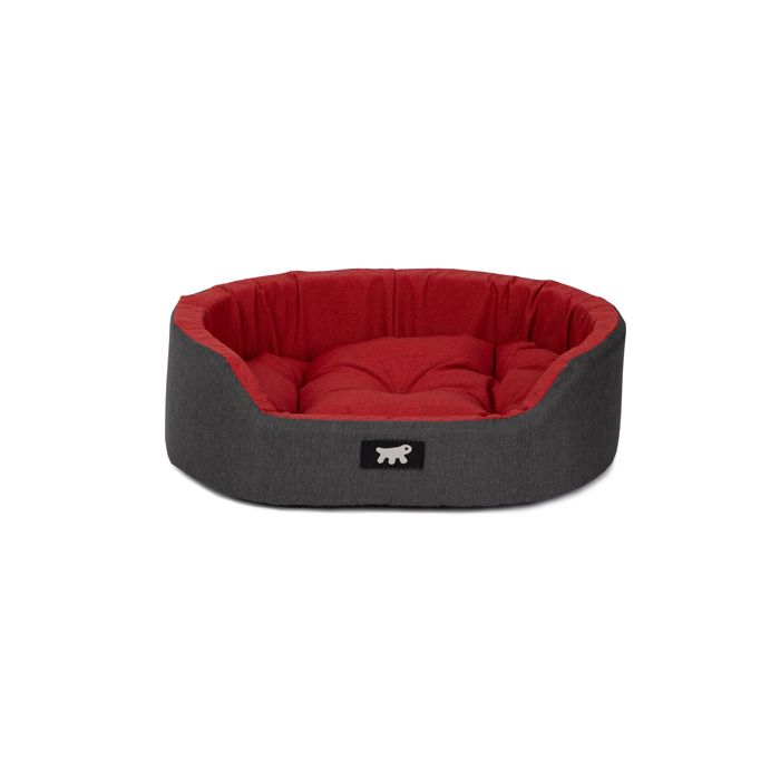 Comparer les prix de Lit pour chien et chat - Ferplast - Dandy - Ovale - 45 x 35 x h 13 cm - Rouge