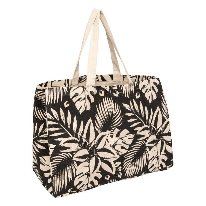 Sac de shopping en coton à motif jungle 50x35cm - 5five Sac de shopping en coton à motif jungle 50x35cm - 5five