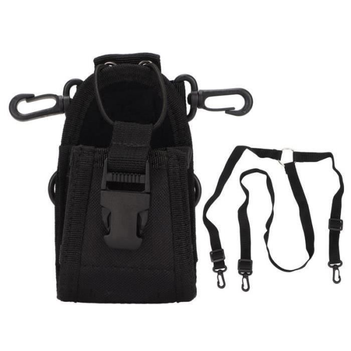 2 Housses De Protection En Silicone/Caoutchouc Pour Talkie-Walkie - Support Radio - Noir