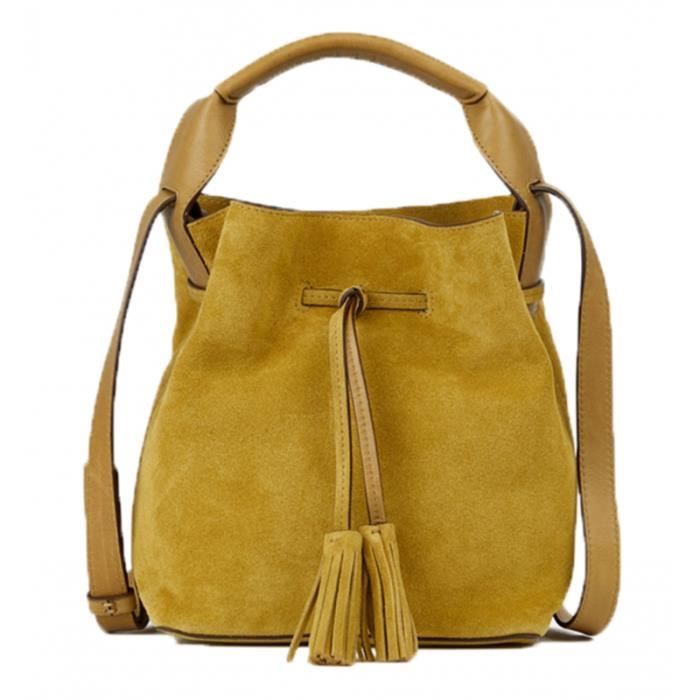 Sac top seau moutarde
