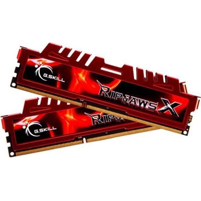 Acheter G.SKILL RAM PC3-10666 / DDR3 1333 Mhz - F3-10666CL9D-8GBXL - DDR3 Performance Series - RipjawsX - 44,88 € G.SKILL RAM PC3-10666 / DDR3 1333 Mhz - F3-10666CL9D-8GBXL - DDR3 Performance Series - RipjawsX - reconditionné disponible sur Cdiscount Seconde Vie