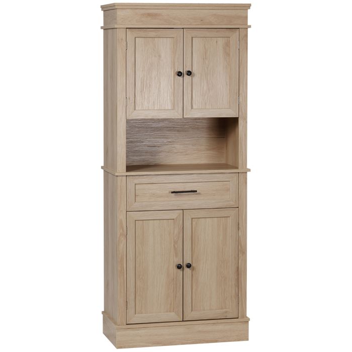 Buffet haut armoire de cuisine multirangement 2 placards 2 portes