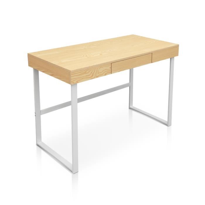 Table De Bureau Bureau Informatique Simple Avec Tiroir Ikayaa Effet Bois Achat Vente Bureau Table De Bureau Ikayaa Avec Soldes Sur Cdiscount Des Le 20 Janvier Cdiscount
