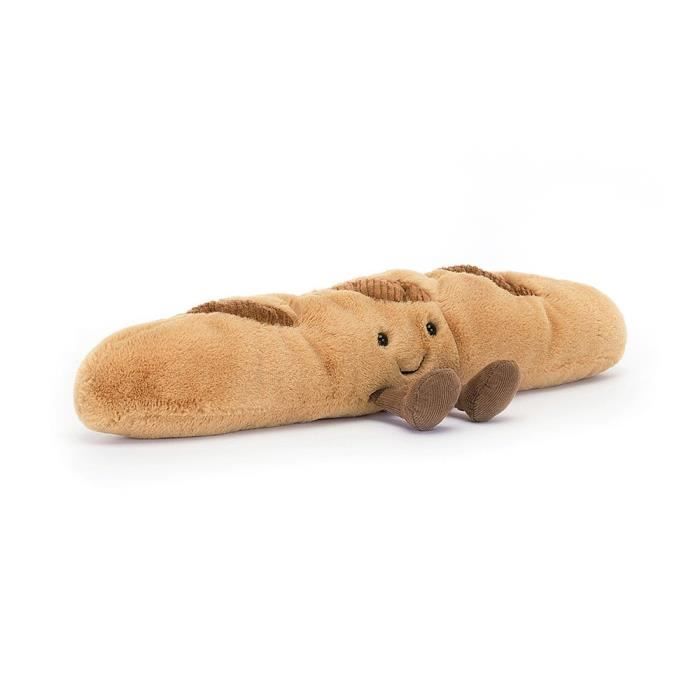 Peluche - JELLYCAT - Amuseables Baguette version 2023 - 9 x 34 cm - Blanc - Enfant