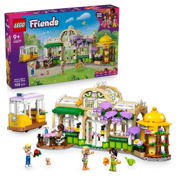 LEGO® Friends 42671 Café des plantes et Kiosque à fleurs