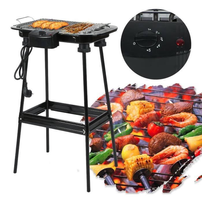Barbecue Plancha Electrique Sur Pieds Easy Grill 2000w Prix Pas Cher Cdiscount