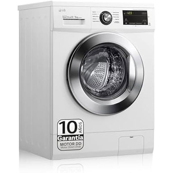Lave-linge séchant - LG - F4J3TM5WD - 8 kg - Blanc - 1400 Tours/min - Lg
