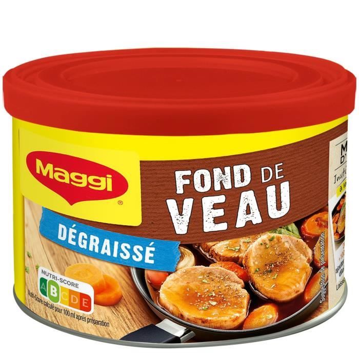 LOT DE 2 - MAGGI - Fond de Veau Dégraissé - Fonds de sauce et Fumets - boite de 100 g
