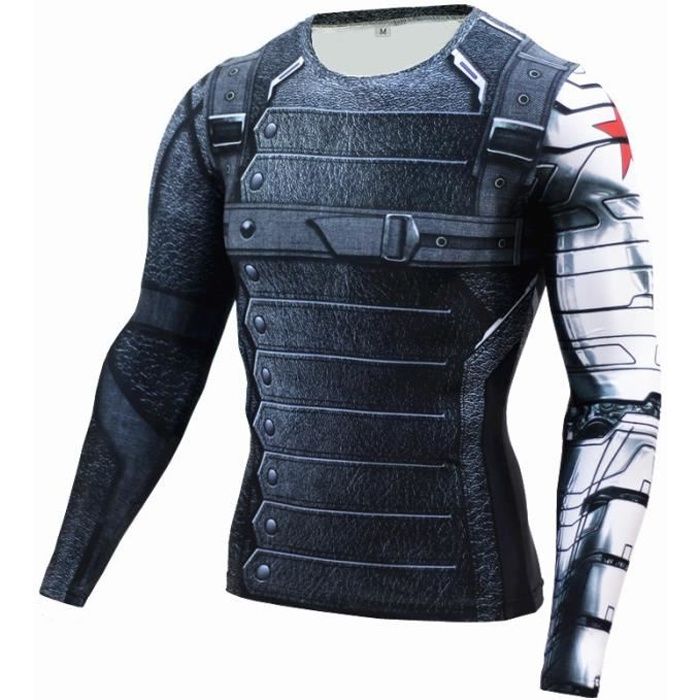 T-shirt De Sport Homme - Compression, Respirant, Séchage Rapide - Pour Fitness, Course, Entraînement - Manches Courtes - Coupe Ajustée