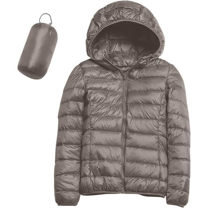 Femme Doudoune Legere Femme Hiver Veste Doudoune Capuche Pliable Fine Ultralight Femme Grande Taille Puffer Jacket Blouson Kaki Kaki Cdiscount Pret a Porter