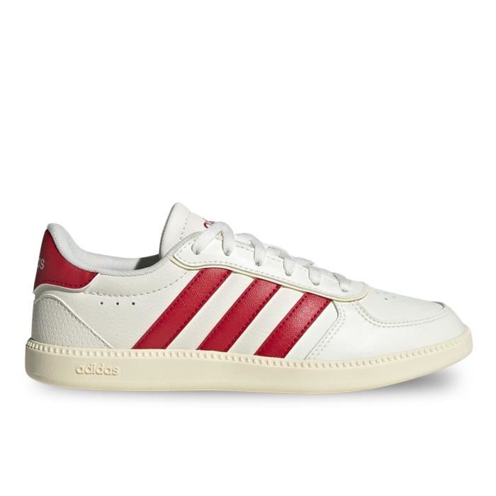 Adidas Chaussures pour Enfant - ADIDAS - Breaknet Sleek J - Blanc - Lacets - Plat