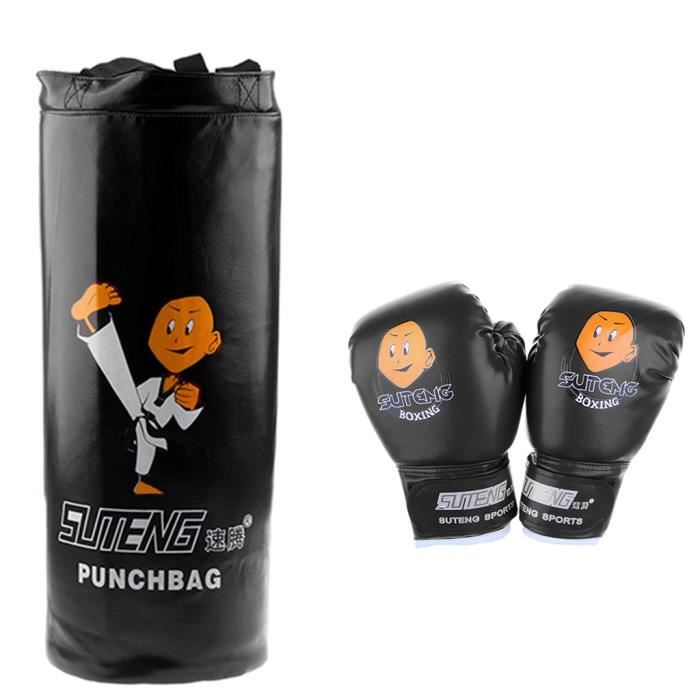 Set De Boxe Enfant Réglable - Sac + Gants + Base Stable, 3 à 10 Ans