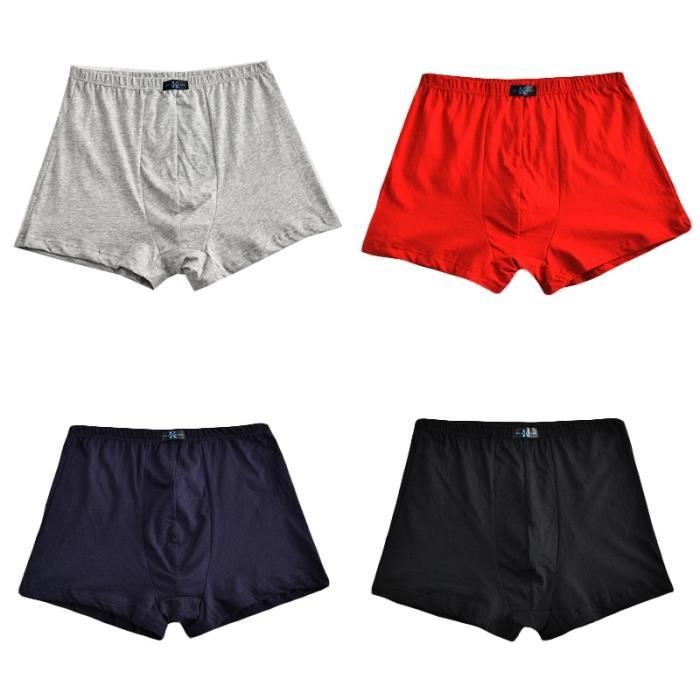 Sous vetement Boxer ample grande taille pour homme coton Plus 7XL 8XL 9XL Type A 4pieces Blanc Cdiscount Pret a Porter