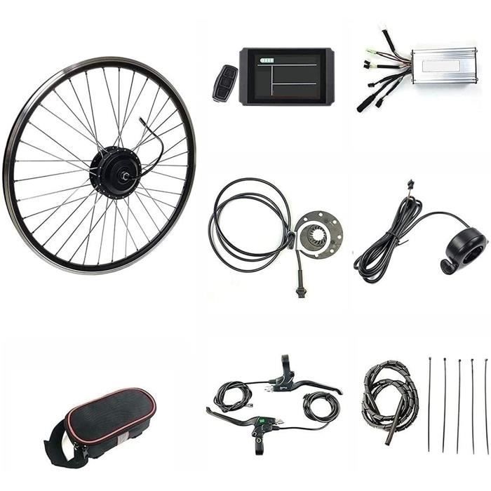 Kit de conversion vélo électrique 28 pour roue arrière 500 W 36 V