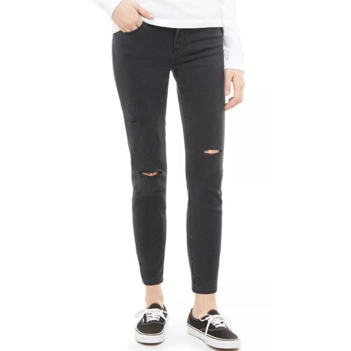 Jeans Noir Skinny Femme Vans