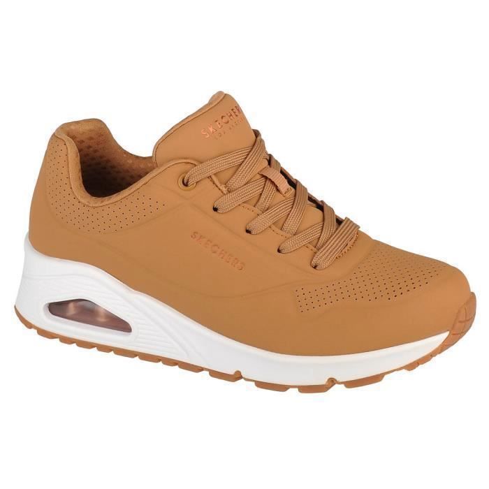 Sneakers SKECHERS Uno Stand on Air 73690 TAN Femme Marron