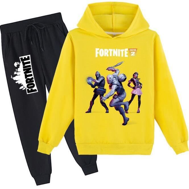 Fortnite Sweatshirt Capuche 3D Imprim Gar on Fille Manches