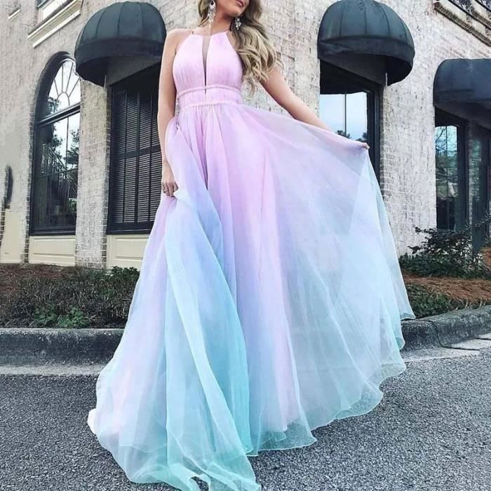 Robe de Soir e Cocktail Longue Femme pour Mariage C r monie en