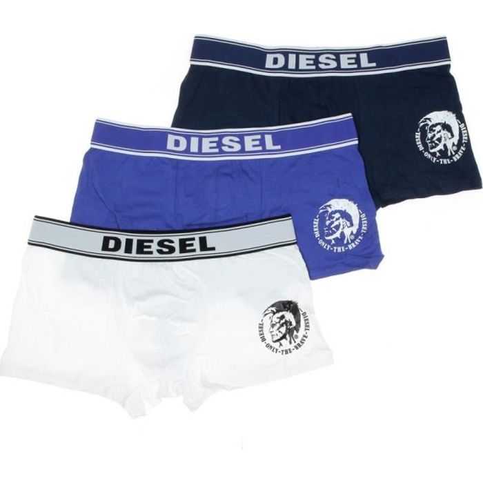 X3 Boxers Homme Blanc Bleu Marine Diesel Bleu Cdiscount Pr t