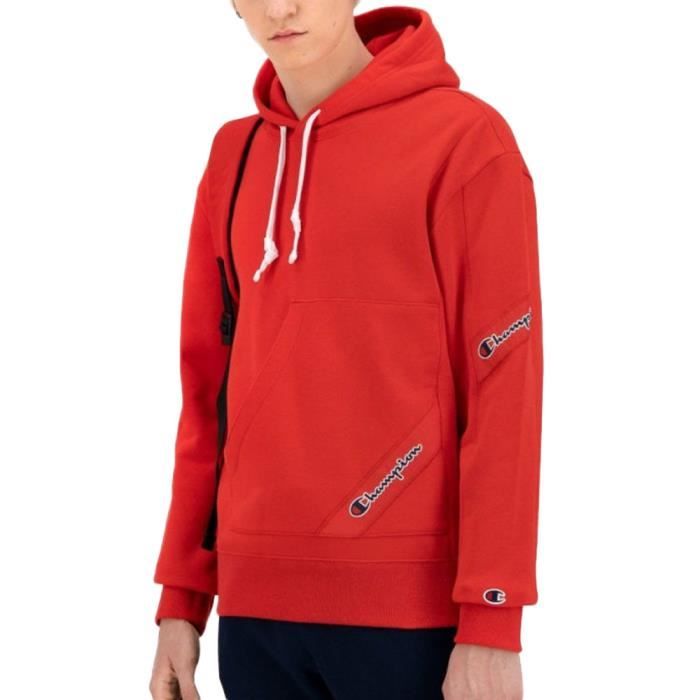 Champion sweat rouge best sale