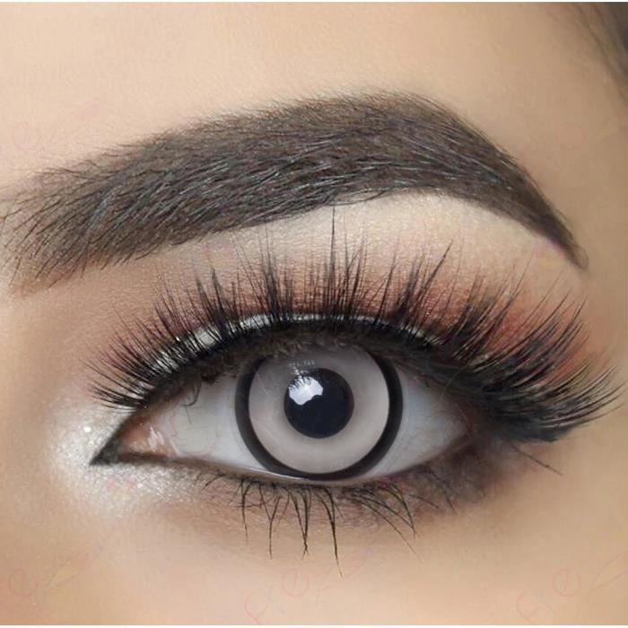 Lentilles De Contact De Couleur Yeux Blanc Manson 12 Mois Achat Vente Lentilles De Contact Cdiscount