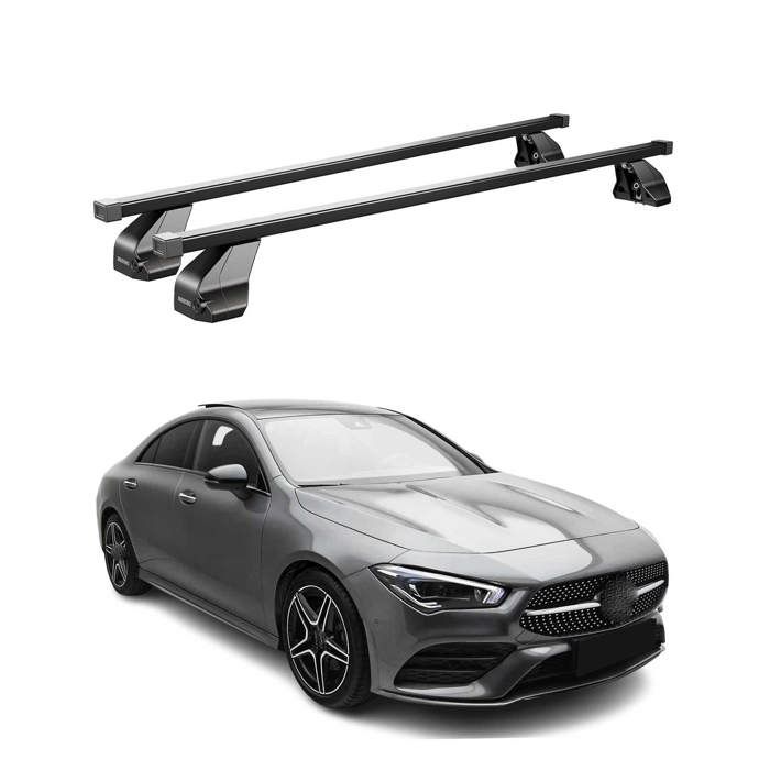Barres De Toit Menabo Pour Renault Captur II (2019-2025) - Noir - Aluminium - Fixation Sans Rail