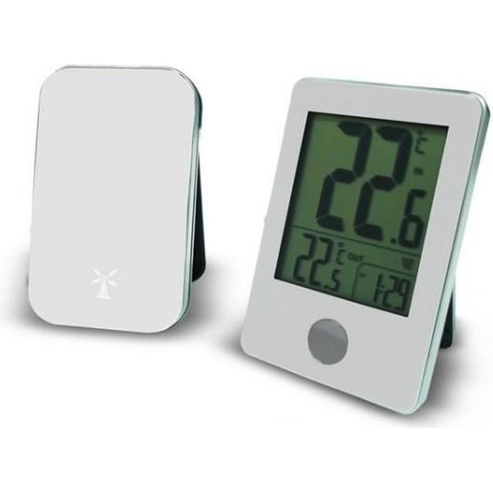 Thermomètre intérieur-extérieur numérique blanc TFA - Cdiscount Jardin