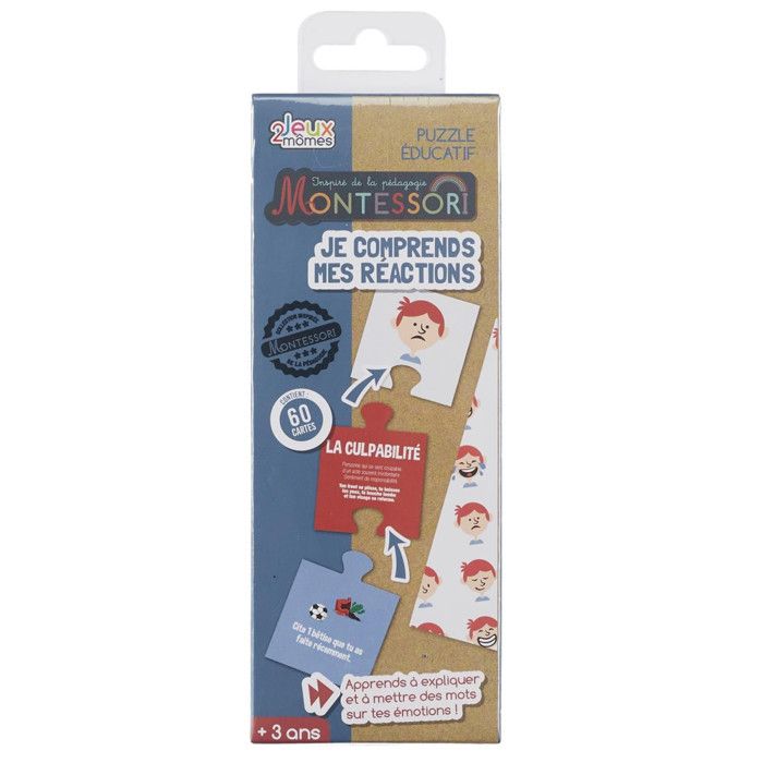 Jeu Éducatif Je Comprends mes Réactions 6cm Multicolore