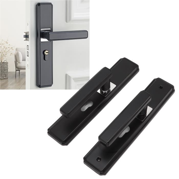 Poignées De Porte Intérieure Style Victorien - Laiton Poli, Avec Loquet Et Vis, Par Paire