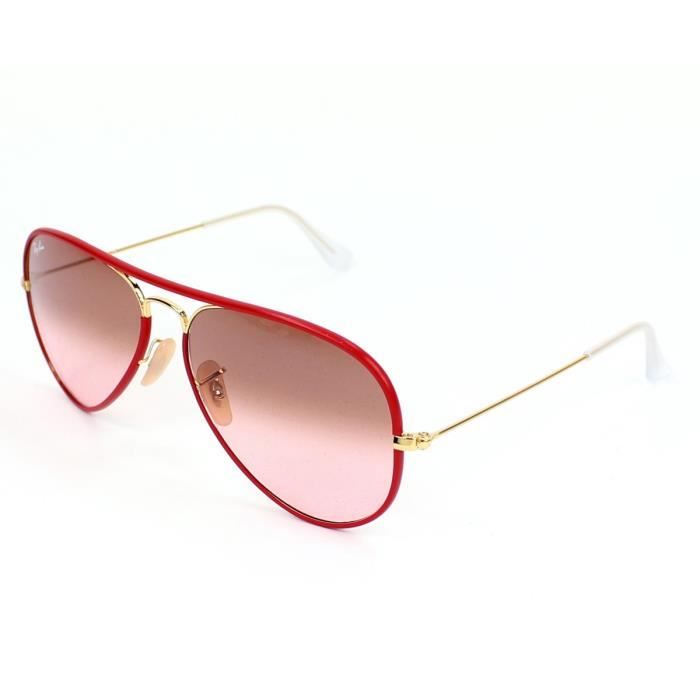 ray ban rouge femme