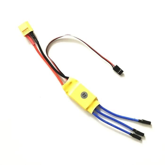 Generic Contrôleur de Vitesse électrique sans Balais pour Hélicoptère, Premium 30A ESC pour Les Amateurs de Drones Quadrirotor d'avion RC Generic Contrôleur de Vitesse électrique sans Balais pour Hélicoptère, Premium 30A ESC pour Les Amateurs de Drones Quadrirotor d'avion RC