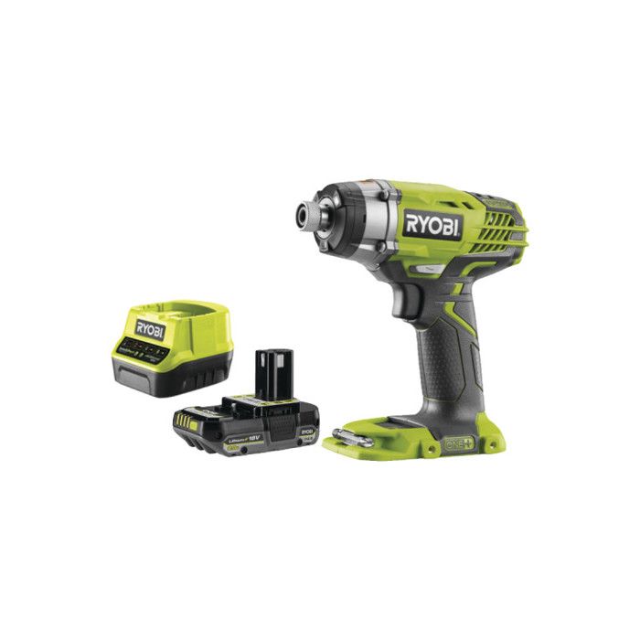 Pack RYOBI Visseuse à choc R18ID3 0 18V One+ 1 Batterie 2.0Ah 1 Chargeur rapide - vue 6