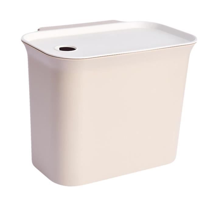 Poubelle De Bureau Mignonne Avec Couvercle – 15,5x13,5x13 Cm – Bleu – Pour Bureau, Table De Chevet, Salle De Bain