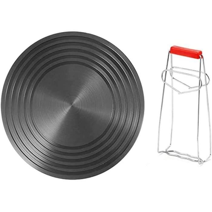 Plaque Adaptateur Induction 24cm Avec Poignée Pliable - Antidérapante Utilisable Deux Côtés