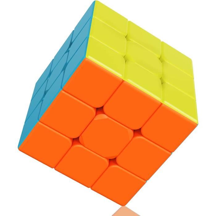Vdealen – Lot 6 Speed Cubes 3x3x3 – Sans Autocollant – Débutant Et Avancé – Cadeau Enfant Adulte