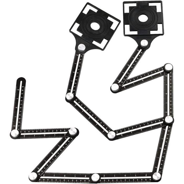 Règle Multi-Angles Morbuy Aluminium - Pour Carrelage, Parquet Et Bricolage - 31cm