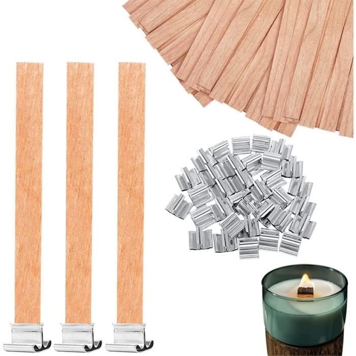 Bougie Meche En Bois