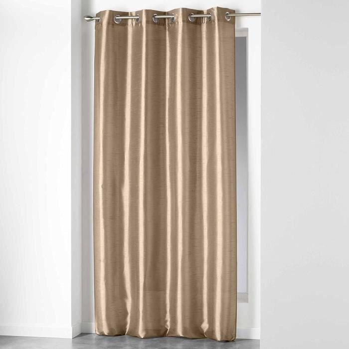 Douceur d'intérieur gordijn , 140 x 240 cm. , polyester , ringen