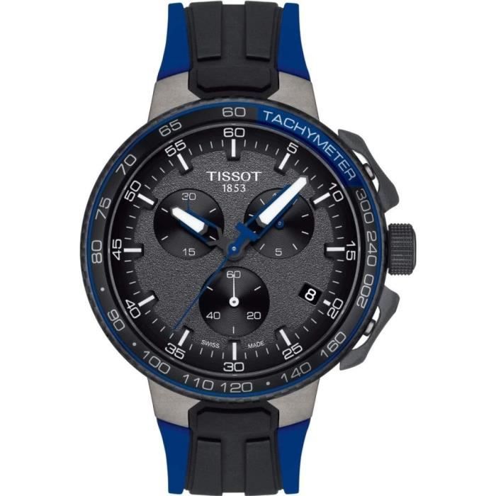 Tissot T Sport Homme 44.5mm Bracelet Silicone Quartz Montre