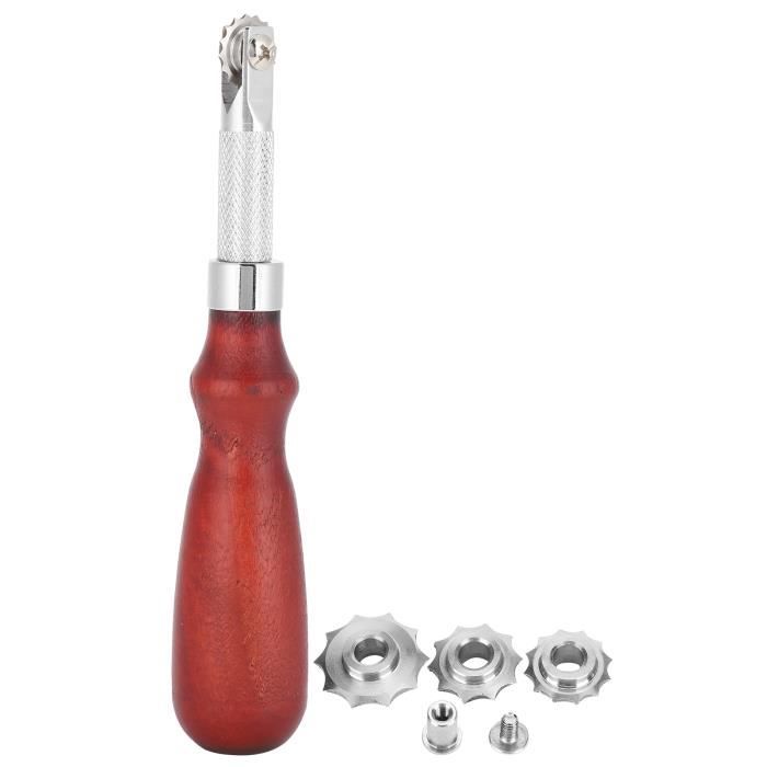 Roulette à Couturer Pour Cuir - Outil De Marquage Et Pointage - Métal - 17.5cm