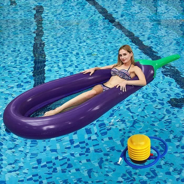 Bouée Hamac Piscine Gonflable - Transat Flottant 115x80 Cm, PVC, 4 Trous Rafraîchissants, Pour Enfants/adultes Bouée Plage