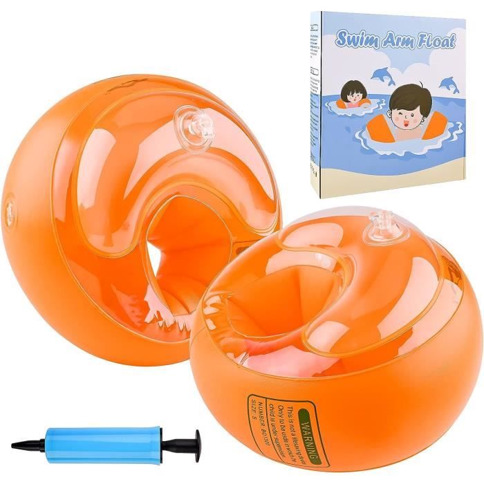Bouée De Natation Enfant 4-9 Ans – Transparente Anti-fuite, Diamètre 60 Cm, Queue De Poisson 3D, Pour Piscine Et Plage