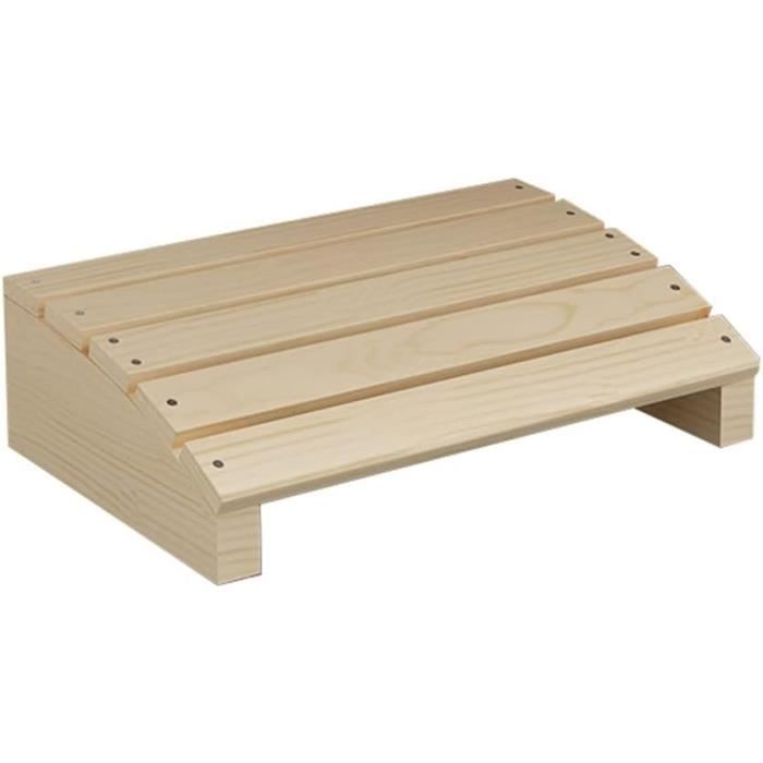 Repose-Pieds For Sous Le Bureau Au Travail, Tabouret De Salon À La Maison En Bois Soulage La