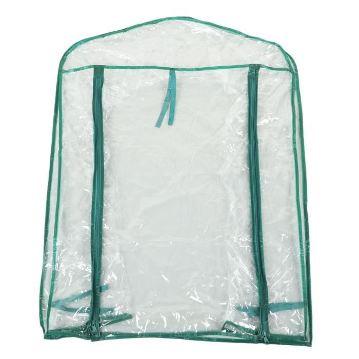 Housse De Serre En PVC Transparent - 2 étages - Taille 69x49x92 Cm - Pour Mini Serre Intérieur/extérieur