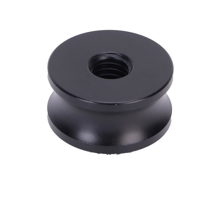 QUARKZMAN Lot De 3 Adaptateurs Pied Micro 1/4 Femelle Vers M6 Mâle - Alliage Aluminium Noir
