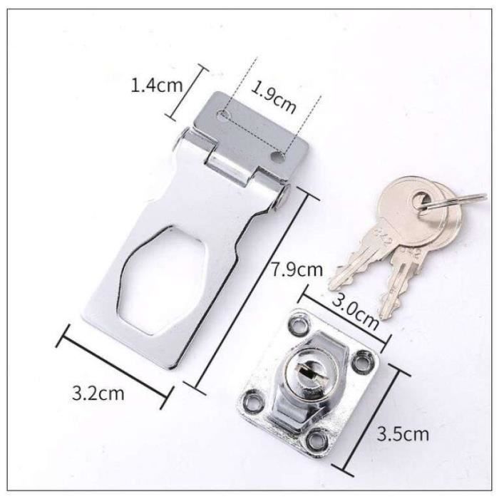 PJW08235BLOQUE PORTE,Loquet de sécurité autobloquant en acier inoxydable, verrouillage à