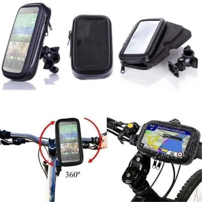 Ashata Support Téléphone Moto étanche 360° Flexible Pour Vélo Scooter