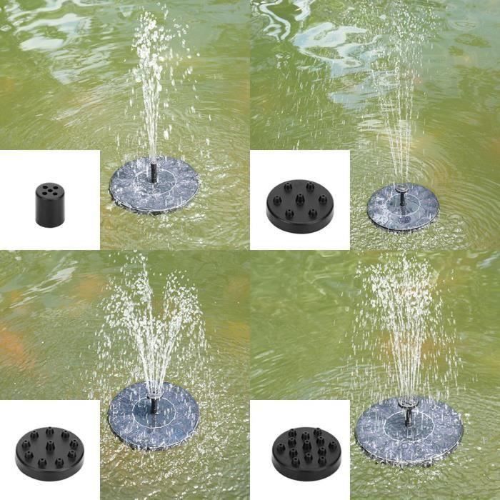 Fontaine Solaire Decdeal - Pompe à Eau 200 L/h Avec Panneau Solaire