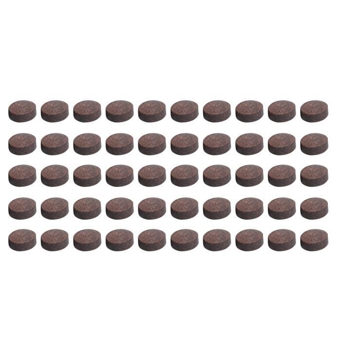Embouts De Queue De Billard En Cuir 11mm Maroon Soft - Kit 50 Pièces Haute Densité
