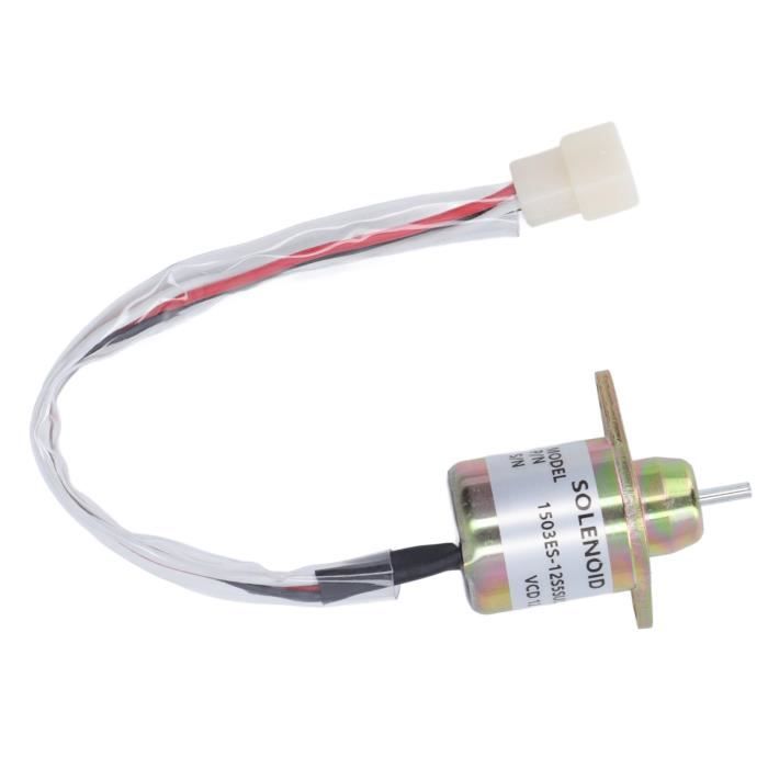 Accessoire Yanmar Électrovanne D'extinction 12V Kuuleyn Pour Excavatrice Yanmar - Modèle 1503ES-12S5SUC5S, Arrêt Moteur électrovanne Arrêt Excavatrice